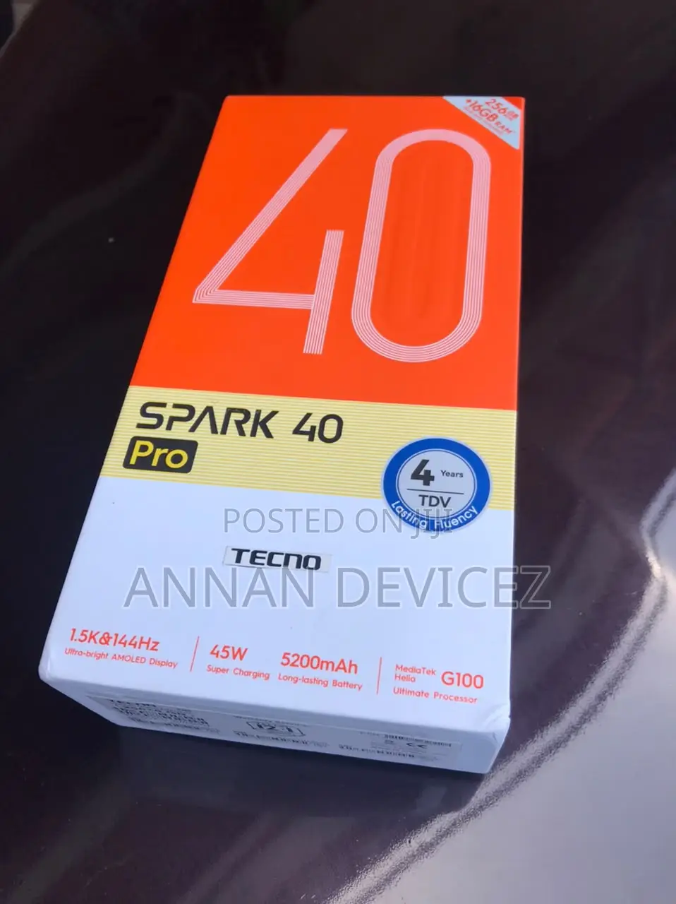 New Tecno Spark 40 Pro 256 GB Blue
