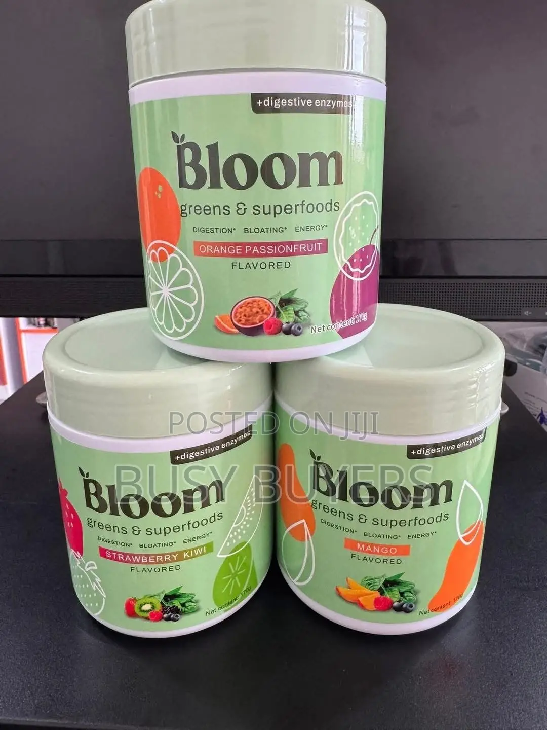 Bloom Greens & Superfoods DIGESTION BLOATING ENERGY STRAWBERRY