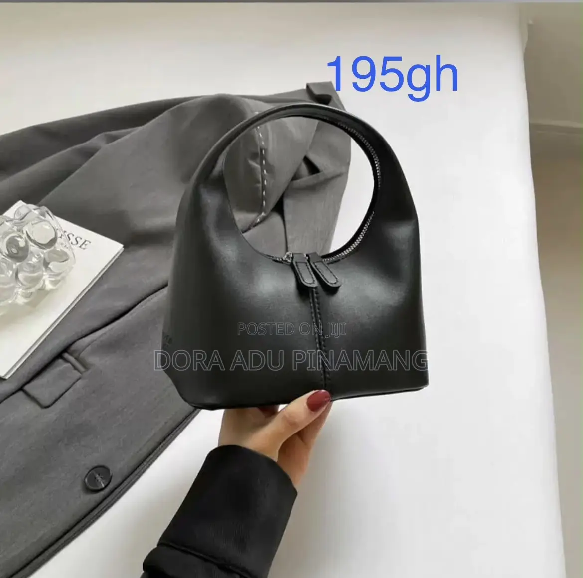 Elegant Circular Handle Handbag
