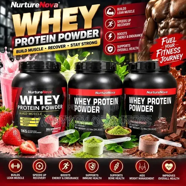 Nature Nova Whey Protein Strawberry and Vanilla Flavor