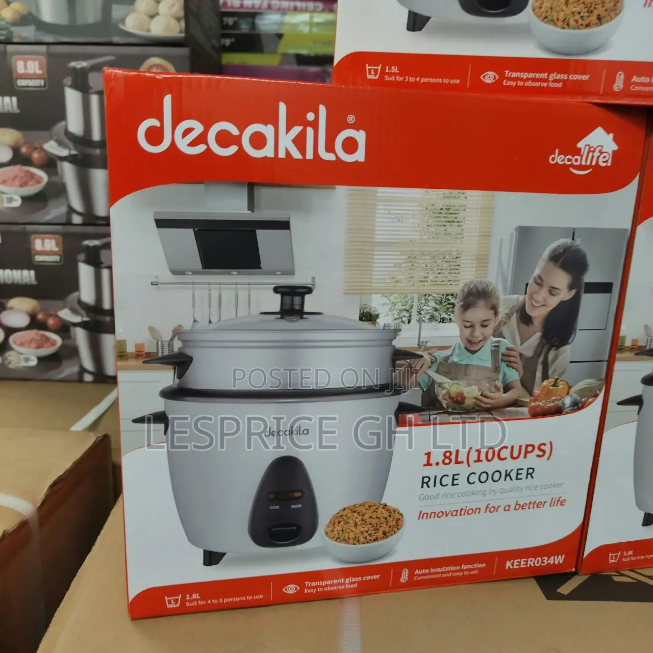 Exceptionally Exceptional 1.5L Rice Cooker From Decakila