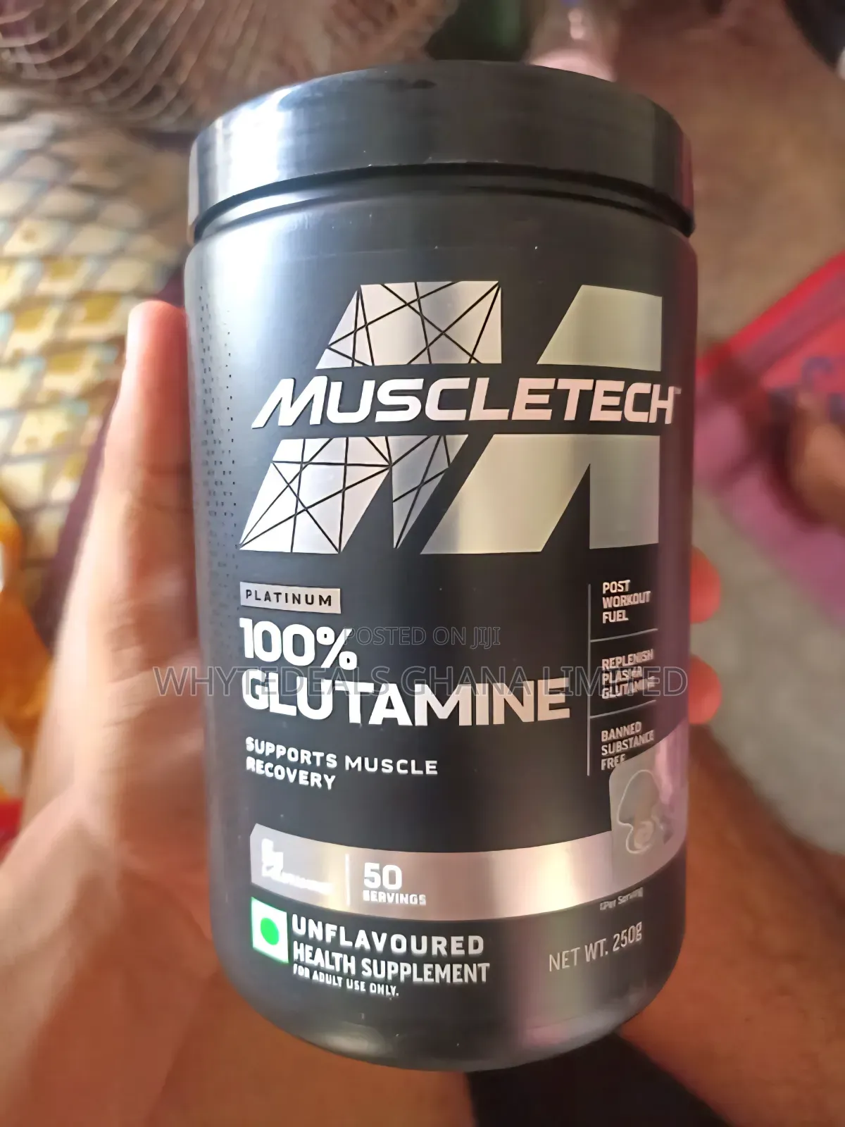 Muscletech Platinum 100% Glutamine| Builds Muscles| Recovery| Energy