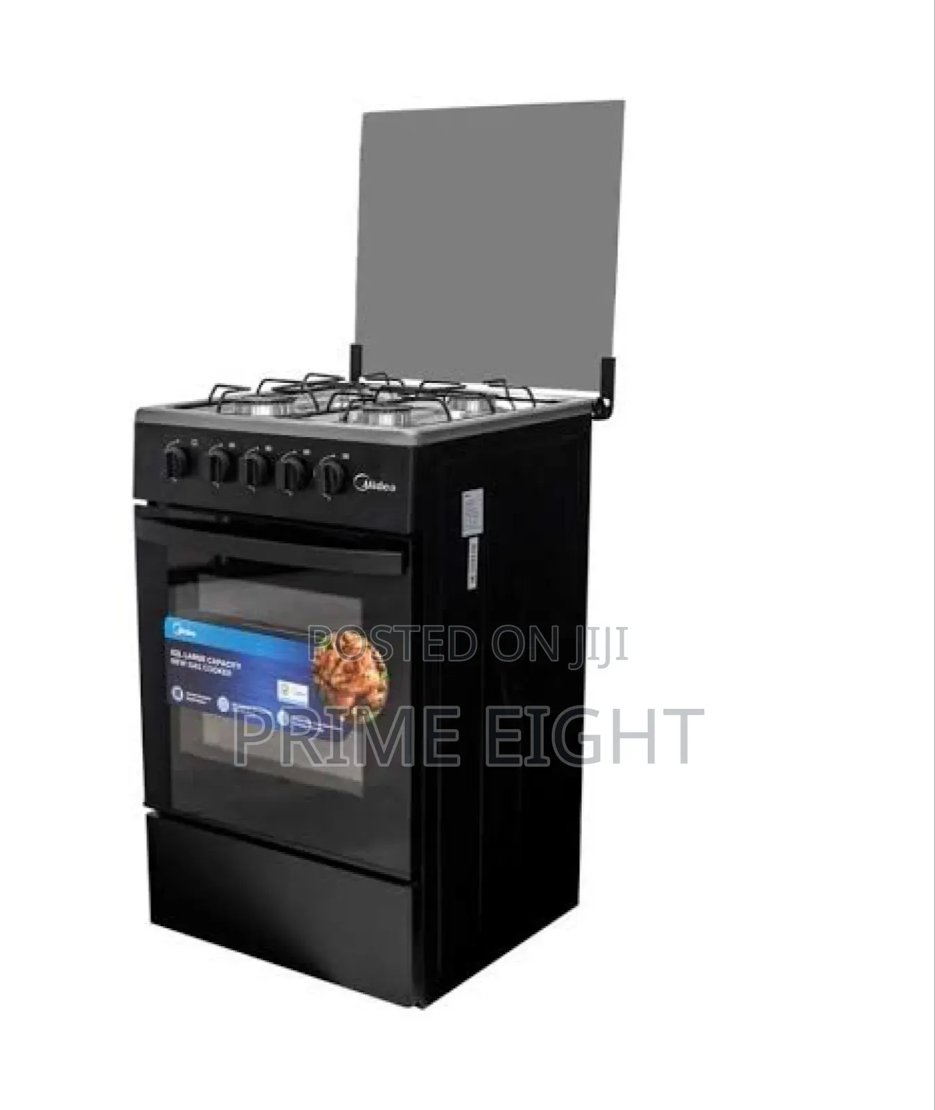 Midea 4 Burner Gas Cooker 50 X 50 CM (SP5055T082-BG) Black Mirror