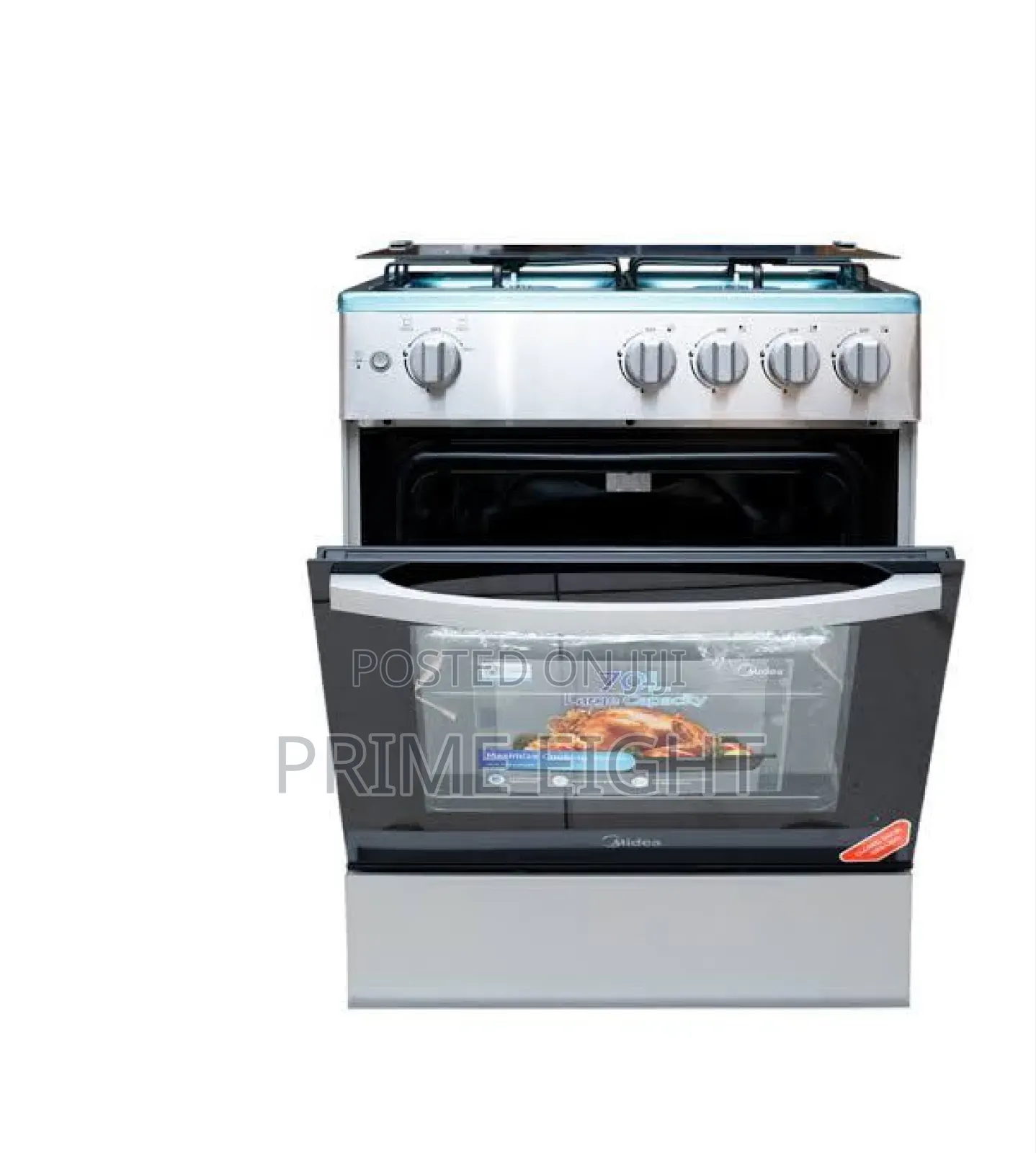 Midea 4 Burner 60 X 60cm Gas Cooker With Grill (24tmg4g081-S)