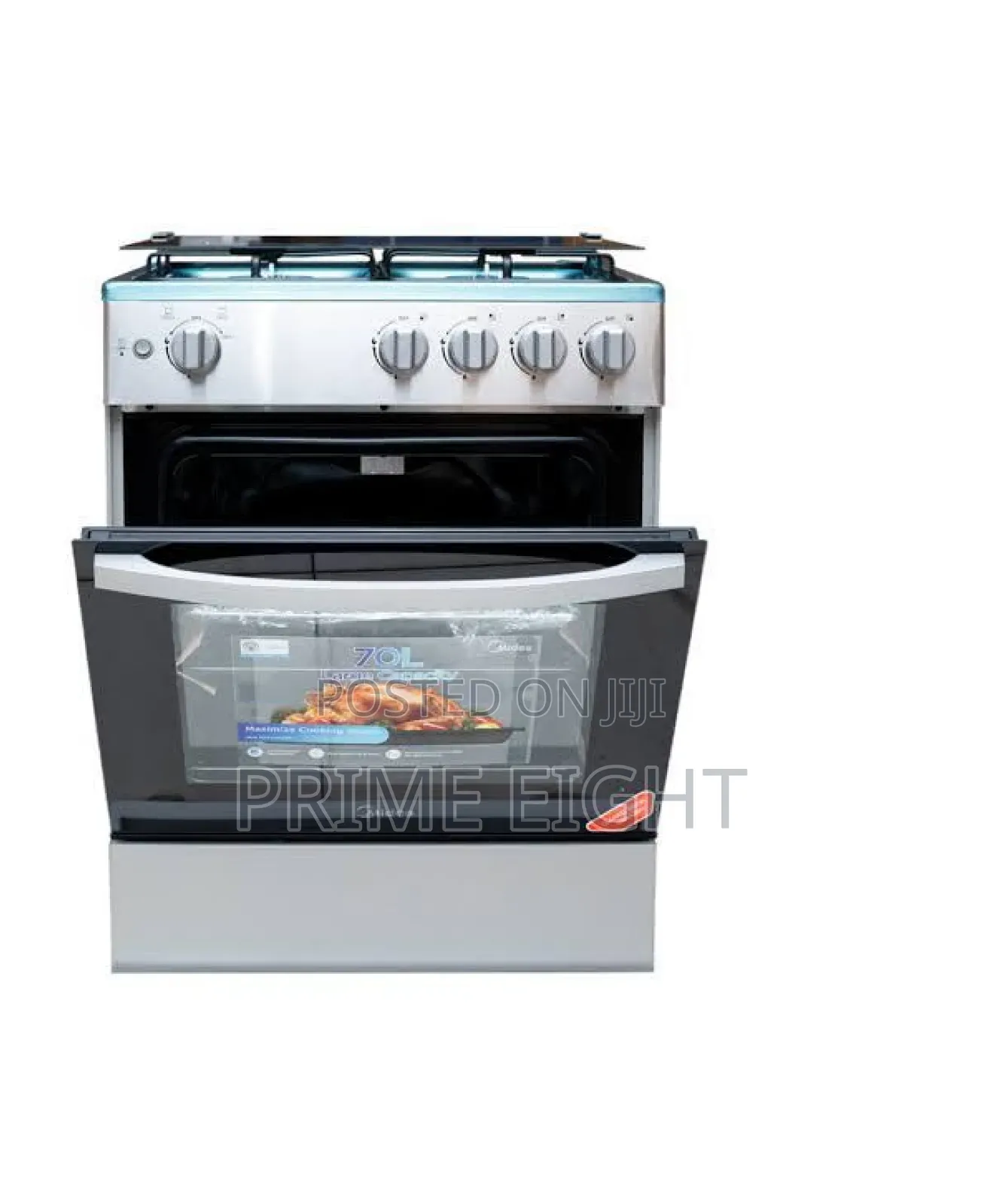 Midea 4 Burner 60 X 60cm Gas Cooker With Grill (24tmg4g081-S)