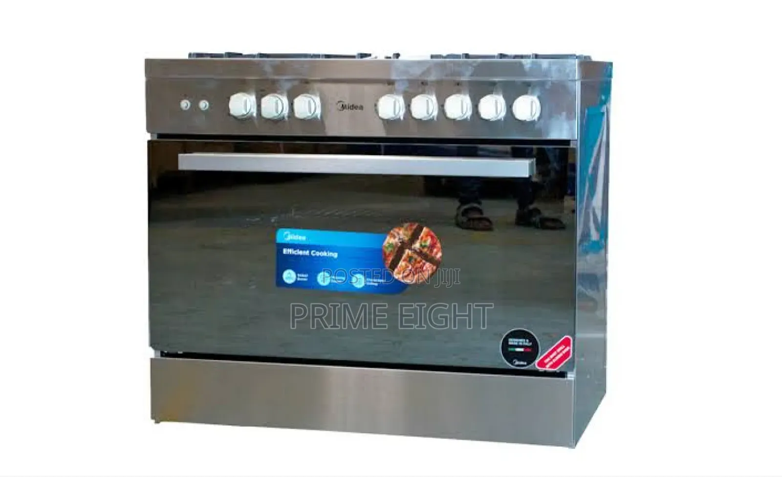 Midea 5 Burner 90 × 60 Cm Gas Cooker With Oven Grill (Model LMG90030)