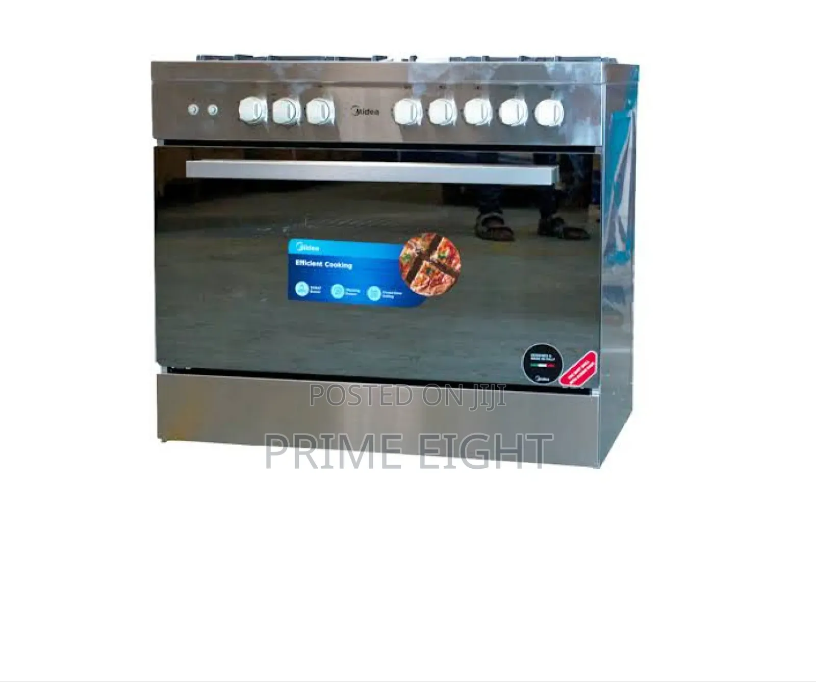 Midea 5 Burner 90 × 60 Cm Gas Cooker With Oven Grill (Model LMG90030)