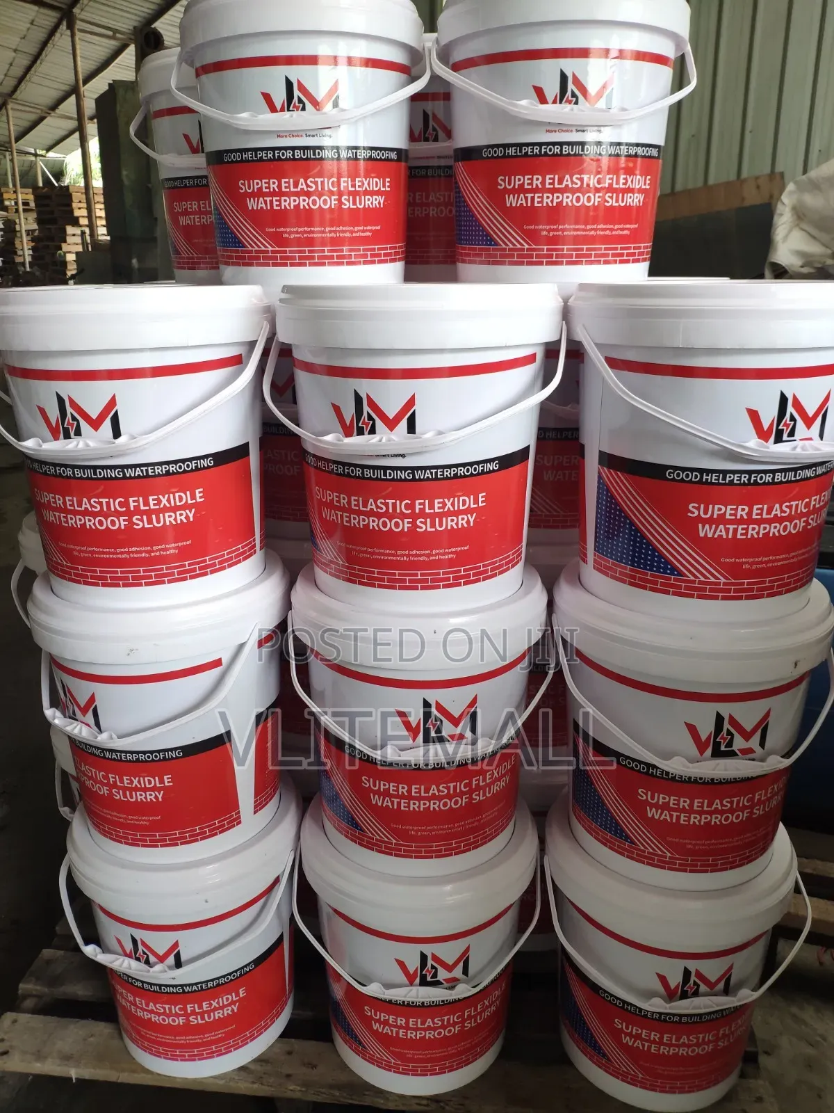 Grey Fibre-Reinforced Rubber Waterproof Coating 20kg