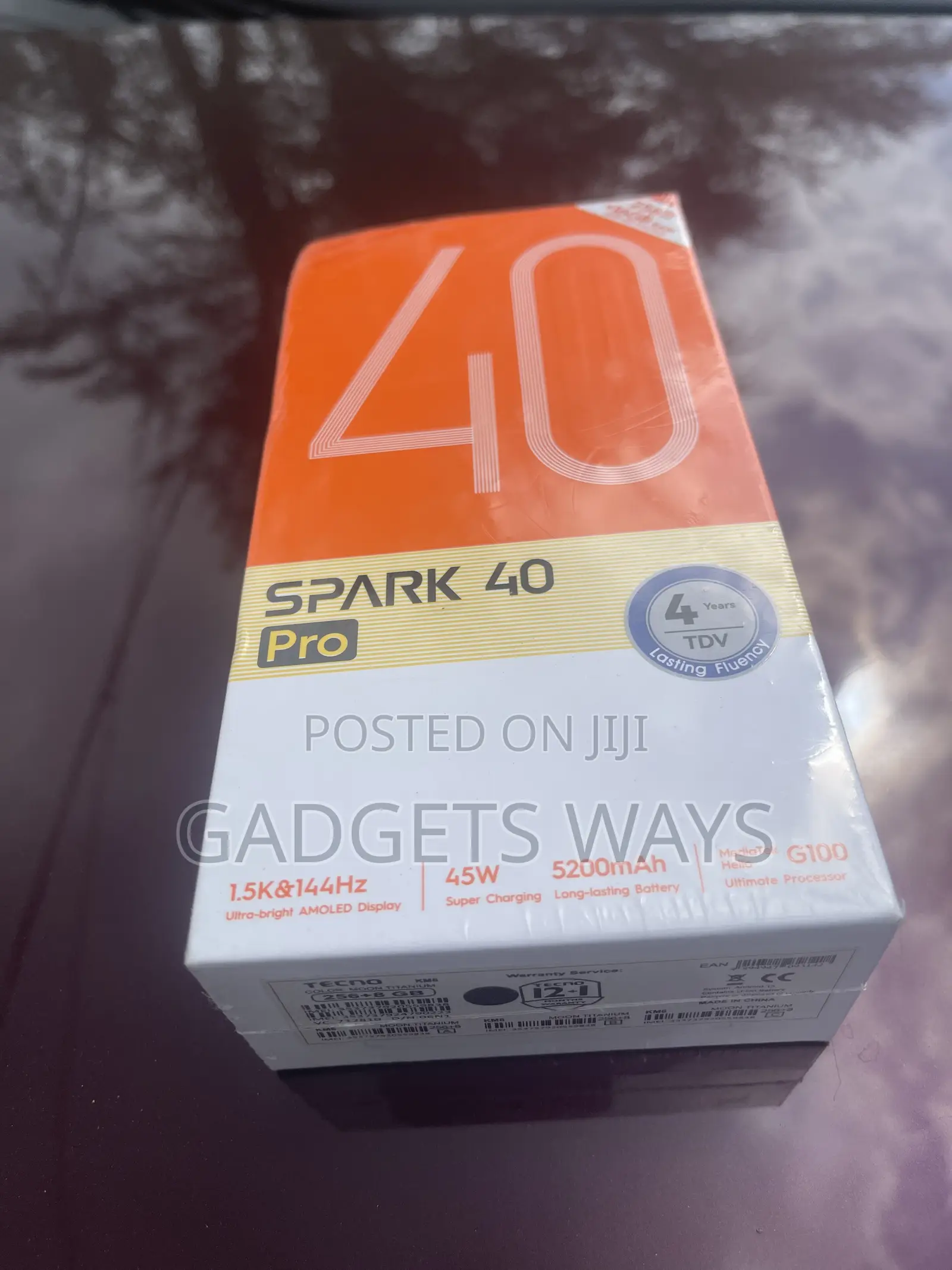 New Tecno Spark 40 Pro 256 GB Black