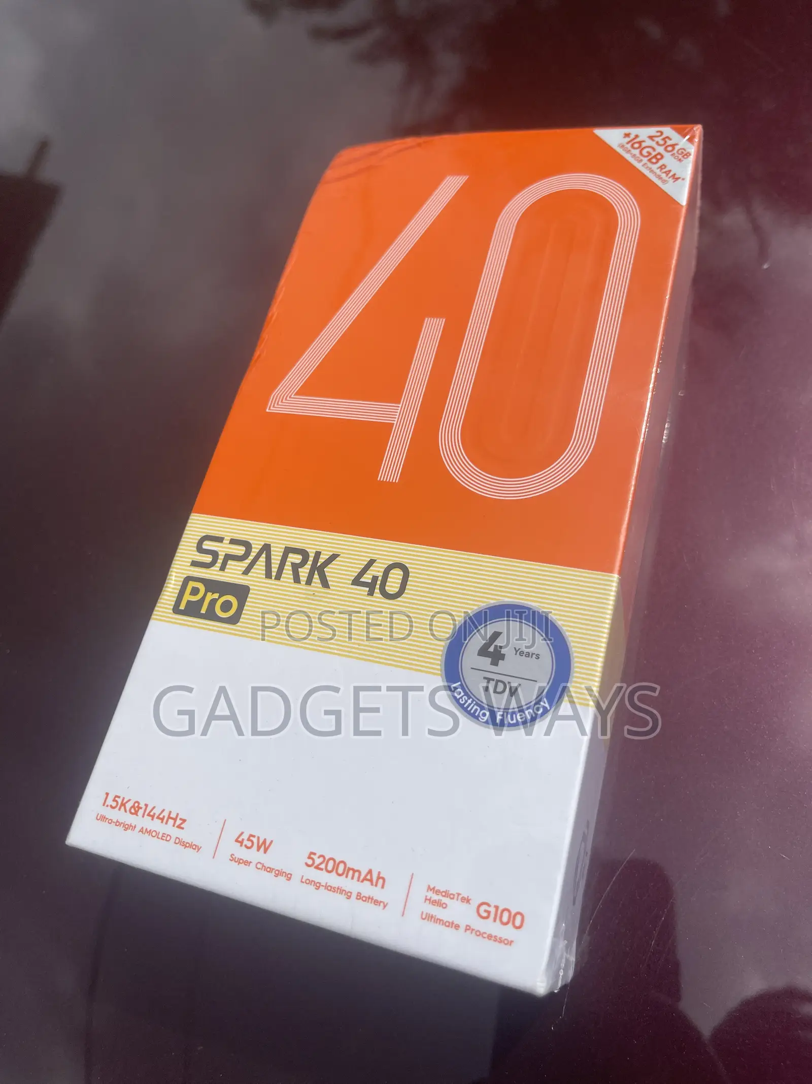 New Tecno Spark 40 Pro 256 GB Black