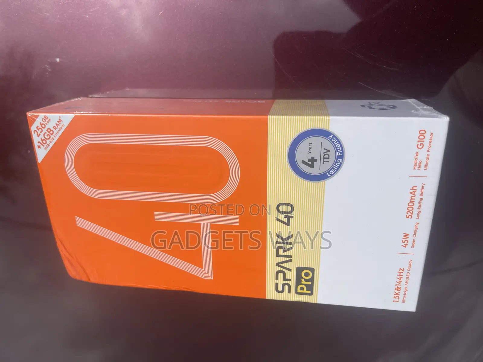New Tecno Spark 40 Pro 256 GB Black