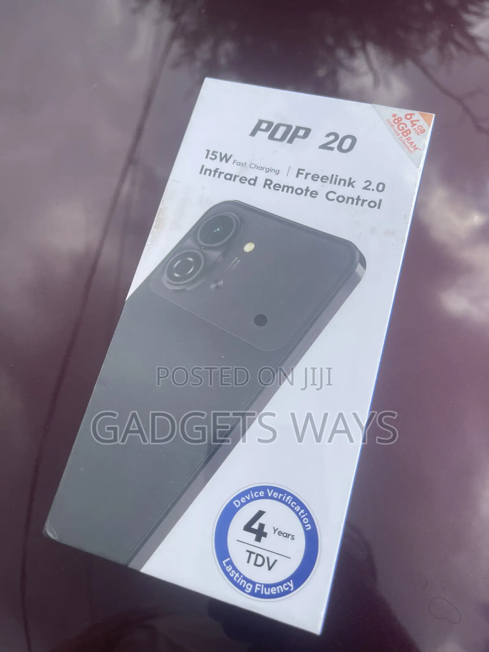 New Tecno Pop 20 64 GB Black