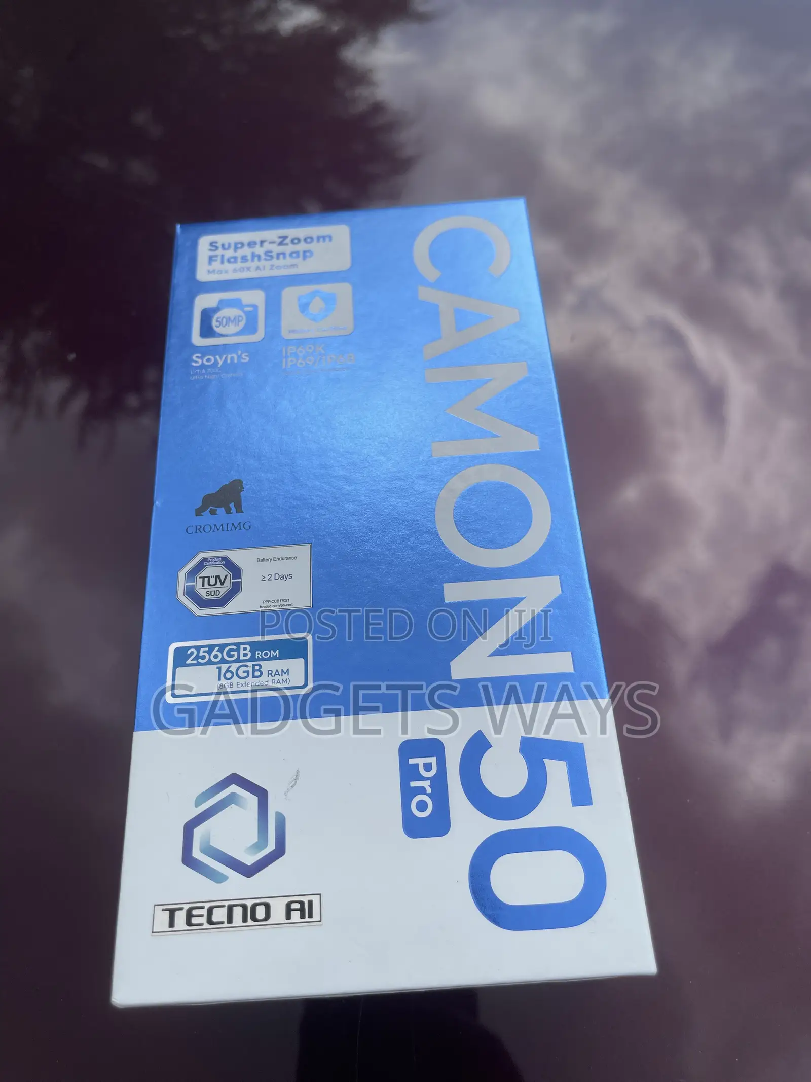 New Tecno Camon 50 Pro 256 GB Black