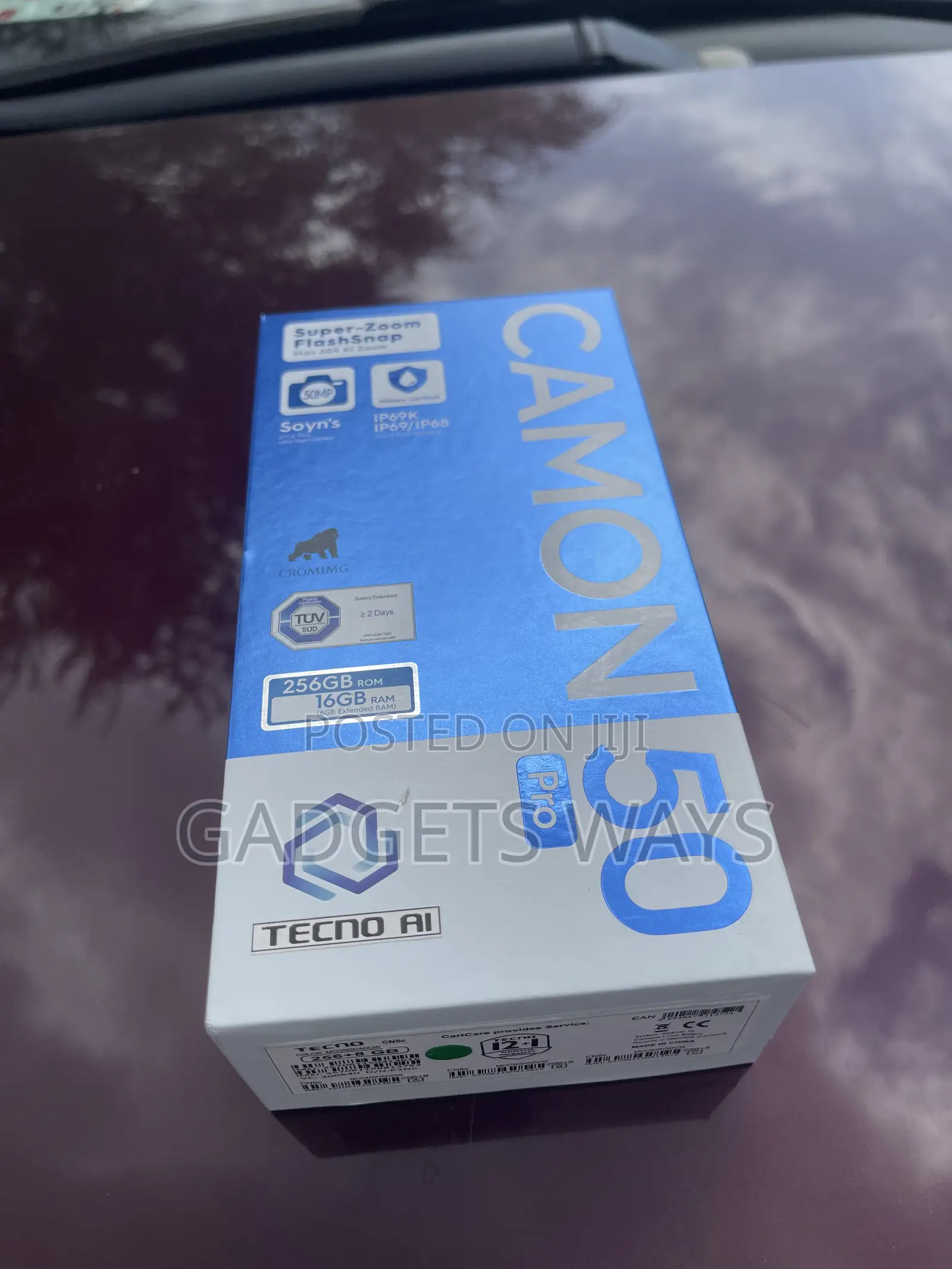 New Tecno Camon 50 Pro 256 GB Black