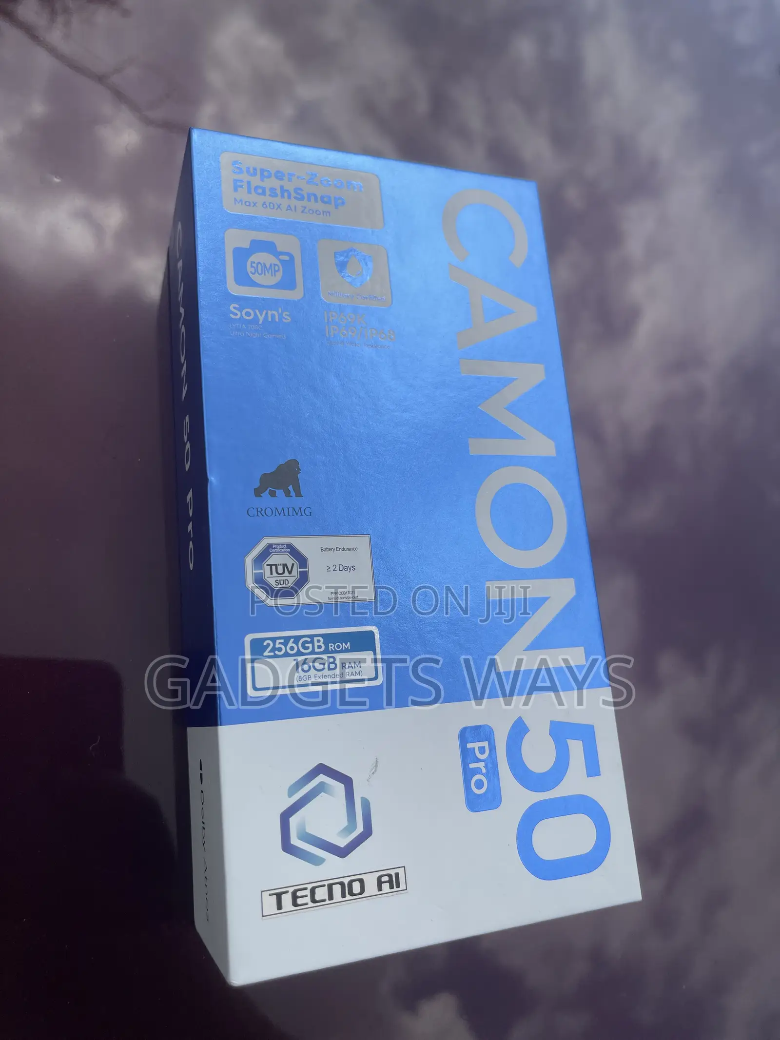New Tecno Camon 50 Pro 256 GB Black