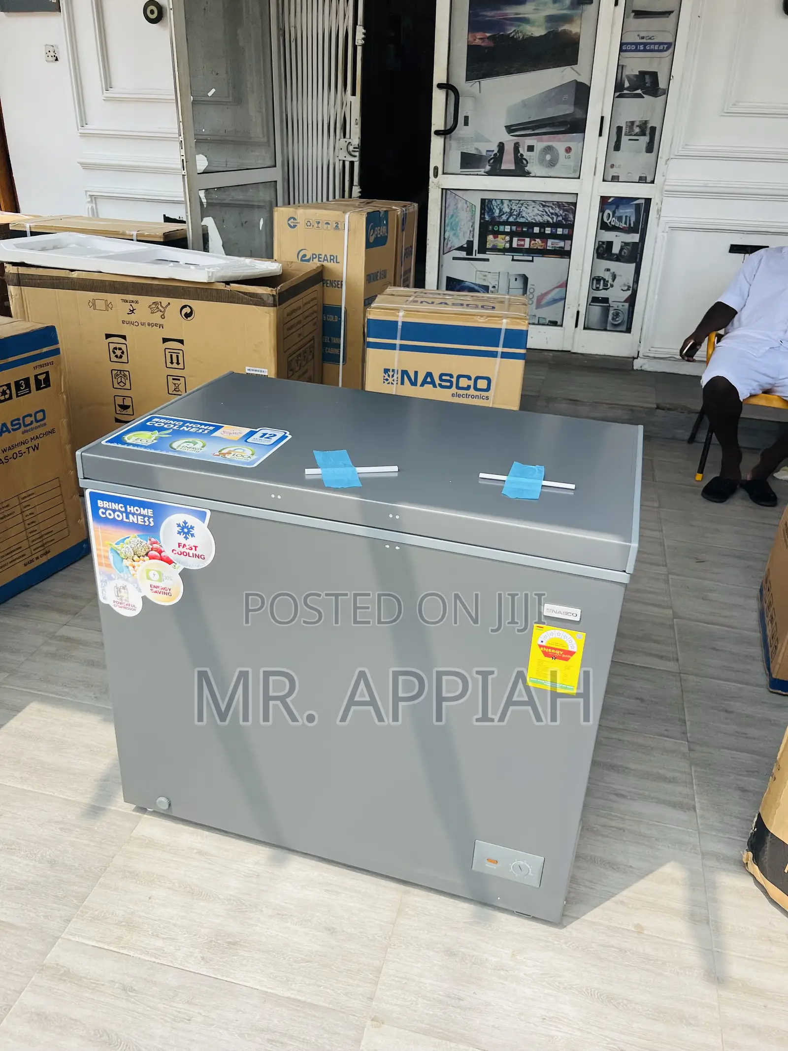 Exceptional Quality Nasco Single Door Freezer(Gray) 