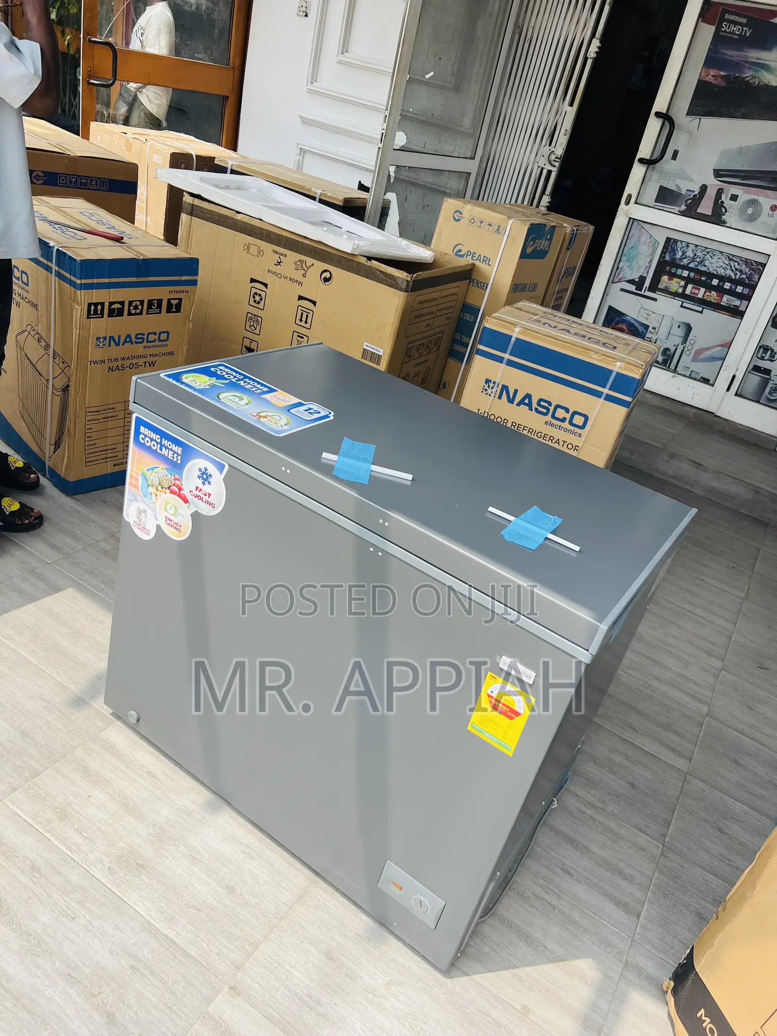 Exceptional Quality Nasco Single Door Freezer(Gray) 