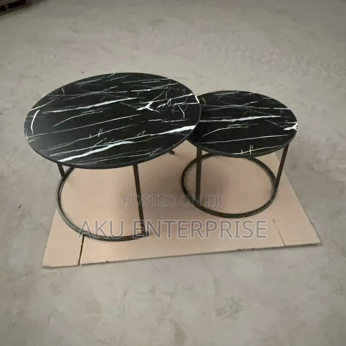 2 in 1 Round Stackable Centre/ Coffee Table- Multicolor