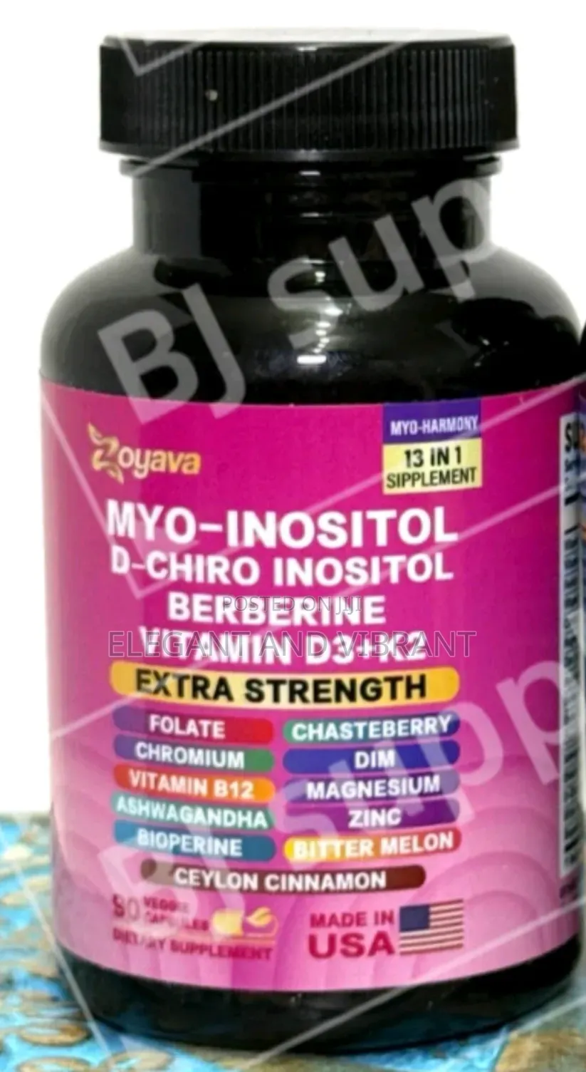 Myo-Inositol, D-Chiro, Berbrine, K2 & D3 Complex All-in-One Supplement