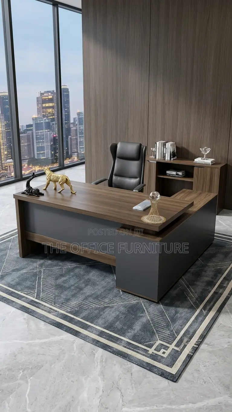 Executive L-Shaped Office Desk