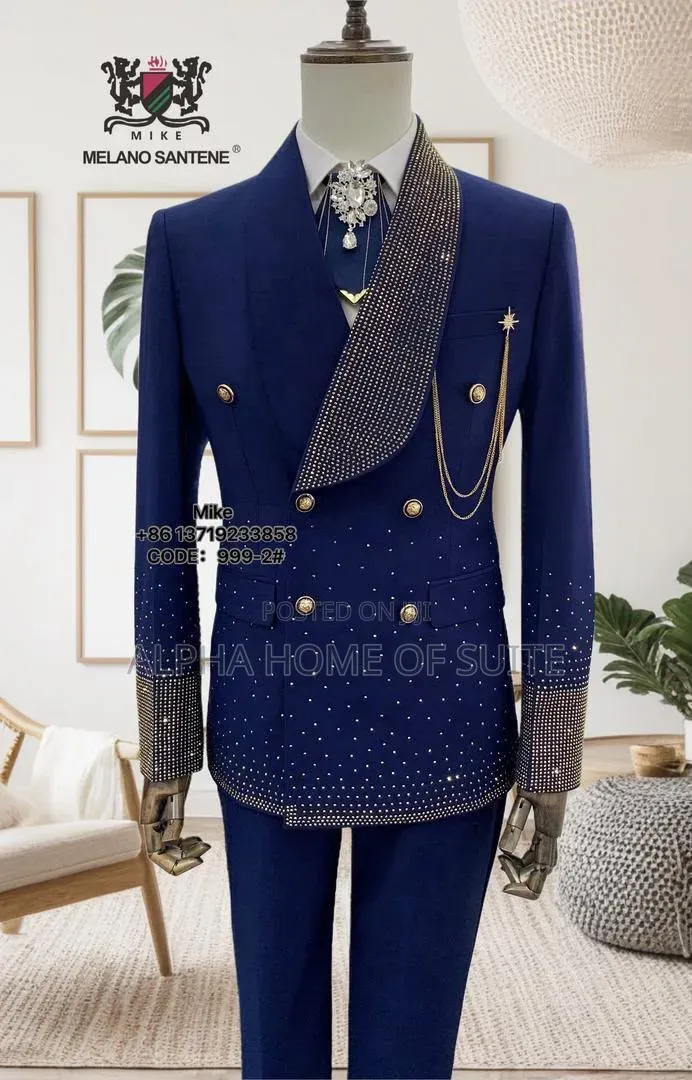 Stones Breasted Suit