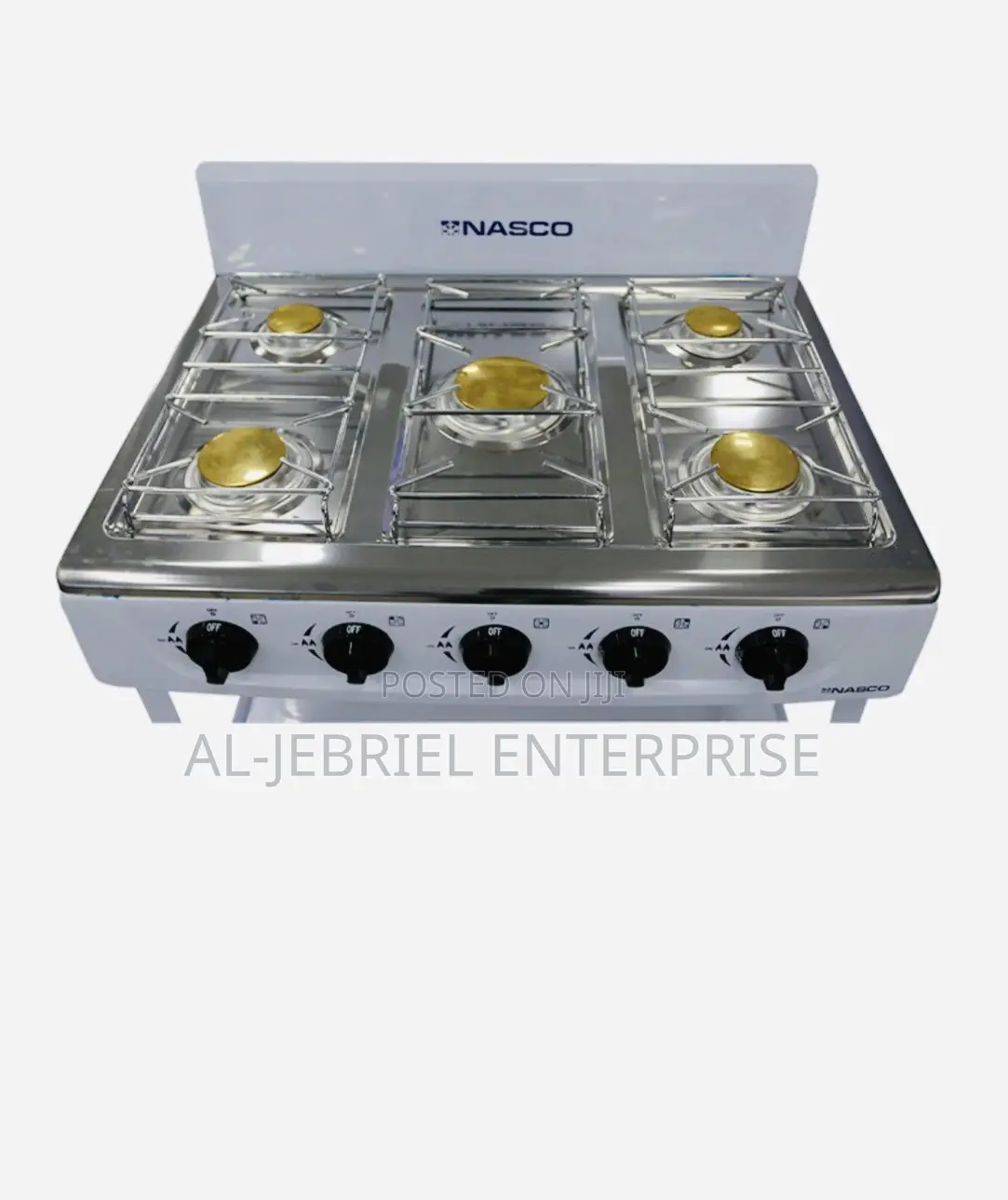 Gas Stove 5 Burner Shelves