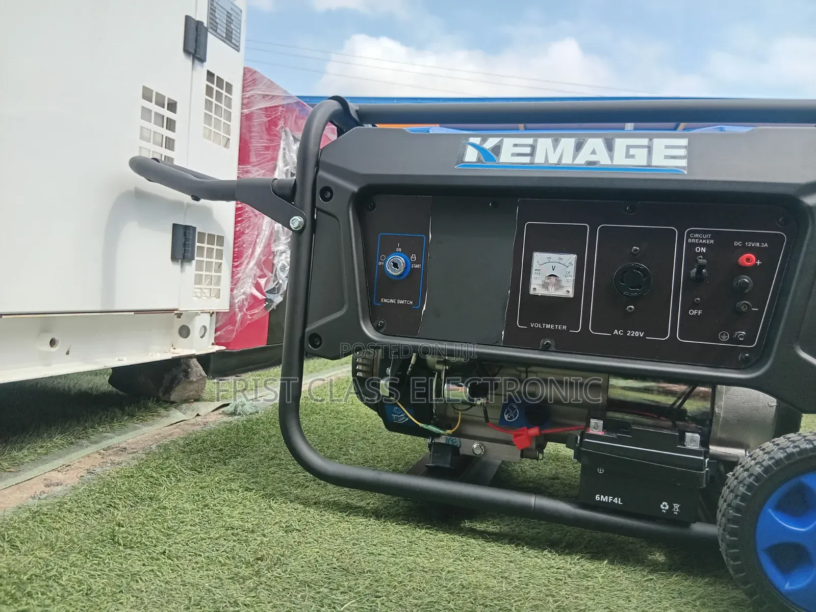 Kemage 7.5KVA Generator With Wheels and Handles – 1 Year Warranty