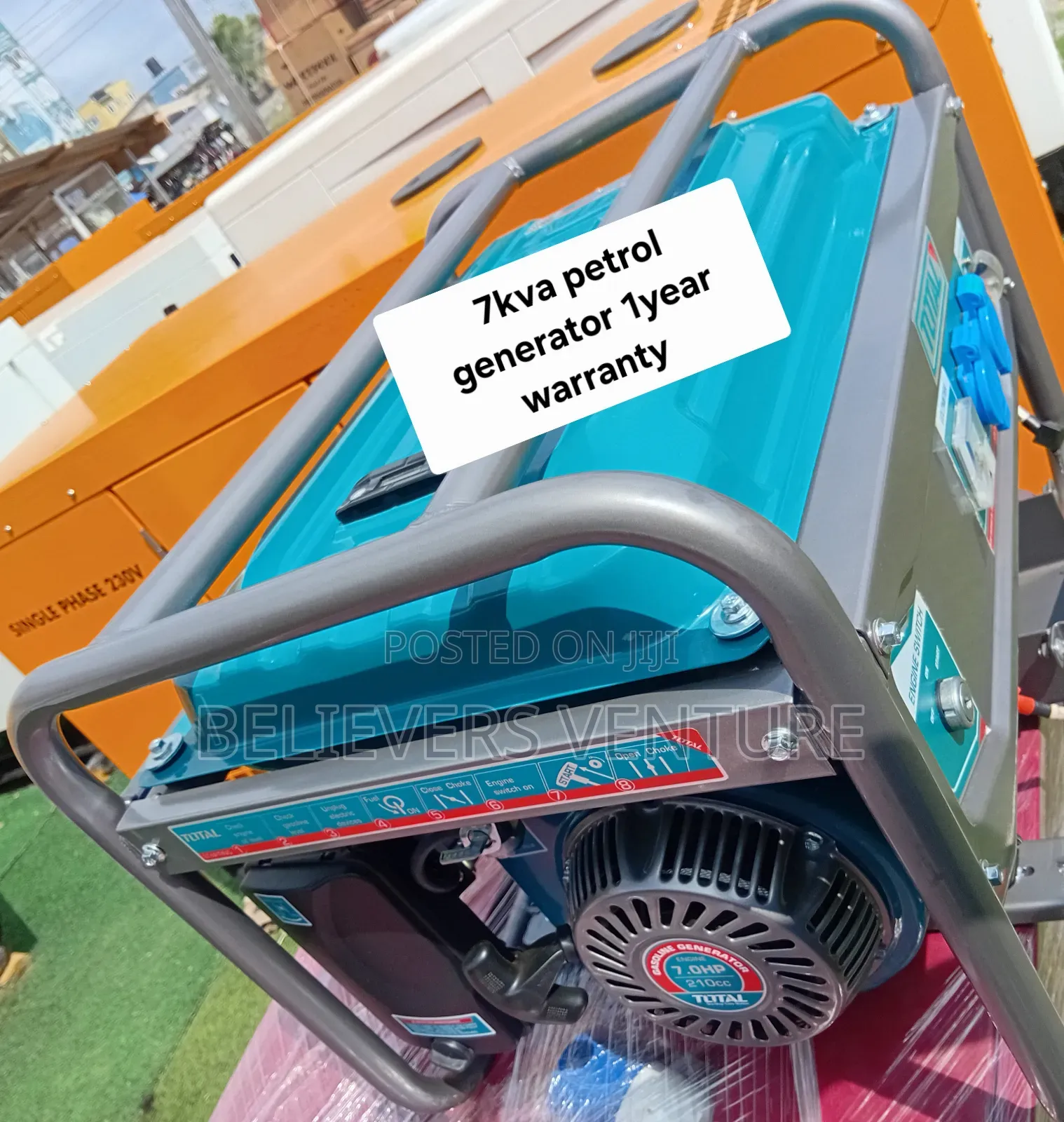 Total 7kVA Petrol Generator –Reliable Power for Your Home and Business