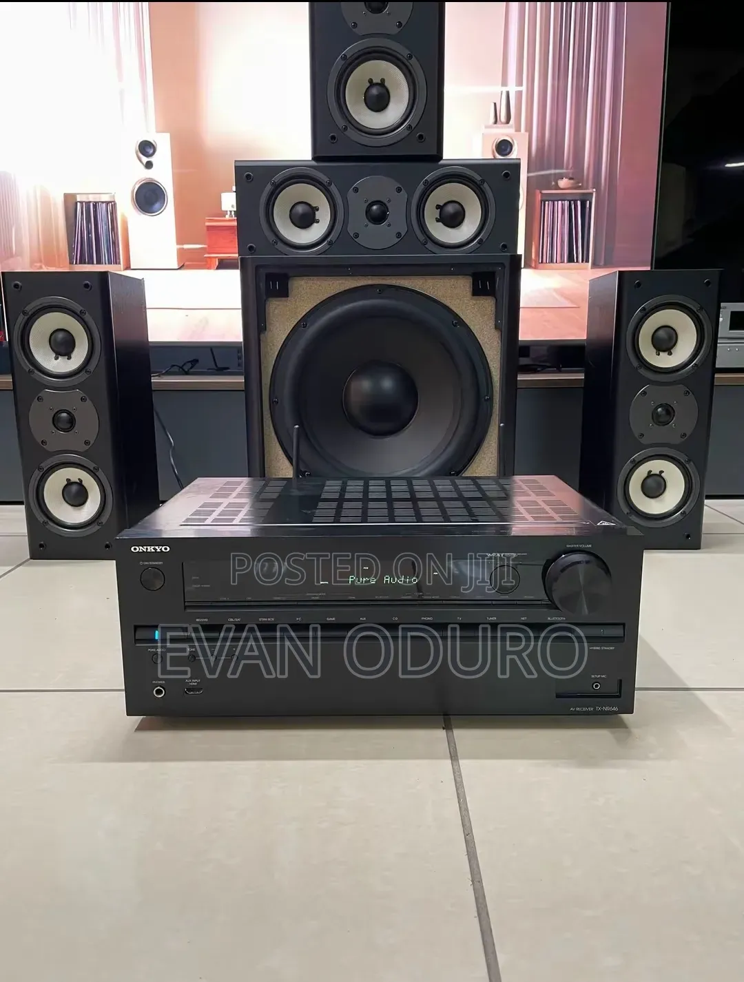 Powerful Onkyo Receiver 9.2Ch With 12inche Subwoofer UBS/BT/HDMI Radio