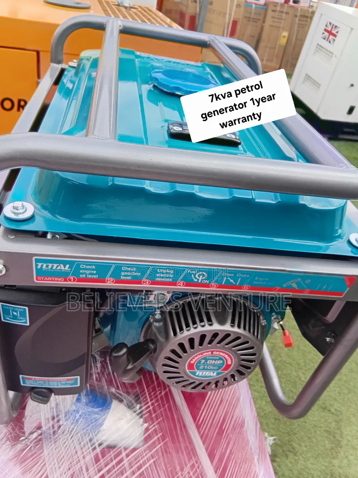 Total 7kVA Petrol Generator – Strong Power for Home and Office