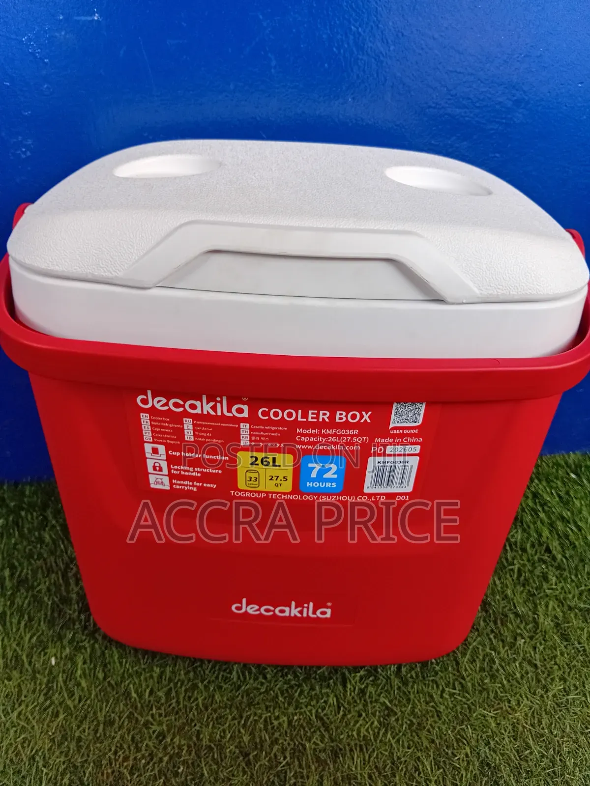 Decakila Cooler Box 26L Insulated Ice Cooler Box
