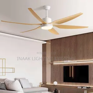 Modern 6 Blade Ceiling Fan With Light