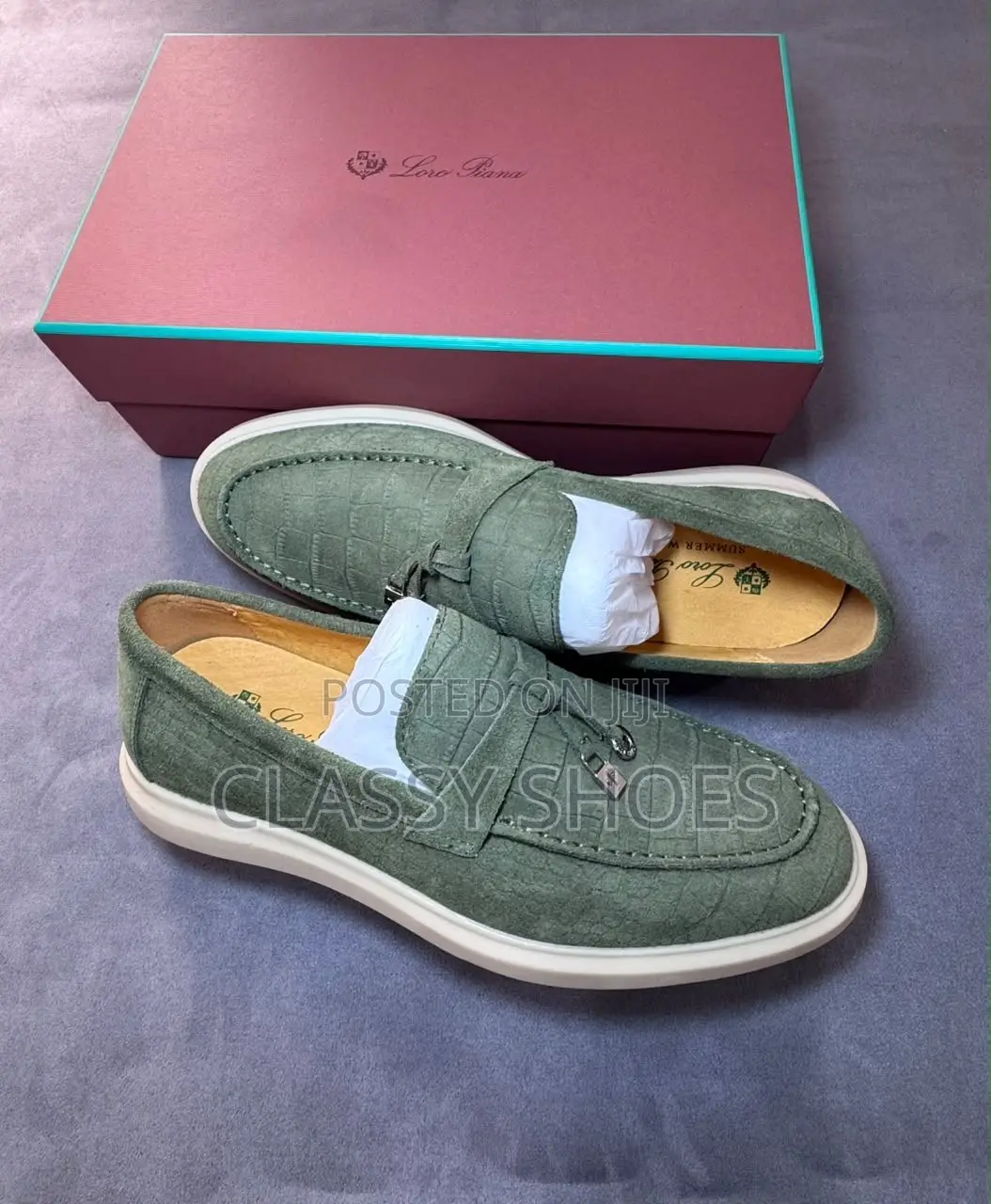 Loro Piana Summer Charms Army Green