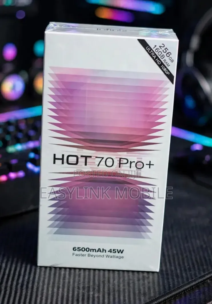 New Infinix Hot 70 Pro 5G+ 256 GB Black