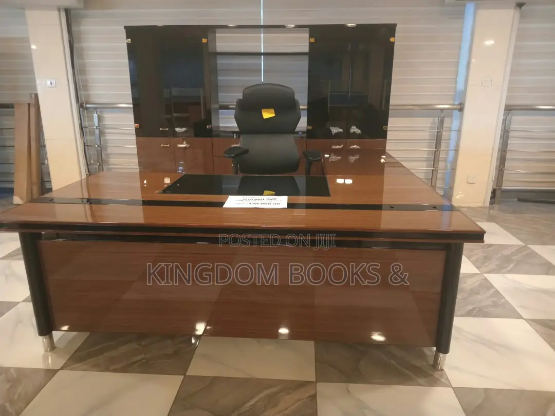 Executive Desk With Wall Unit V29 Set (Luxury Office Furniture)