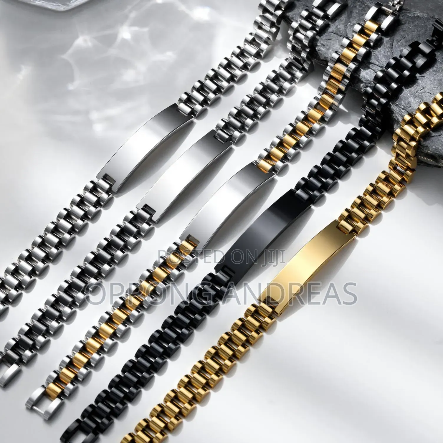 Non-Fading, Long-Lasting Stainless Steel Link Bracelets
