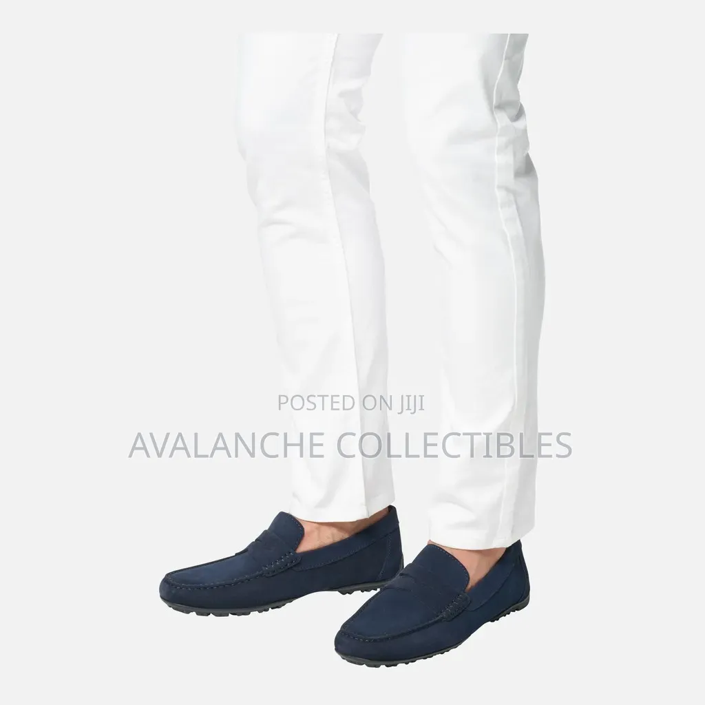 Geox Navy Blue Slip Free Loafers Size 44