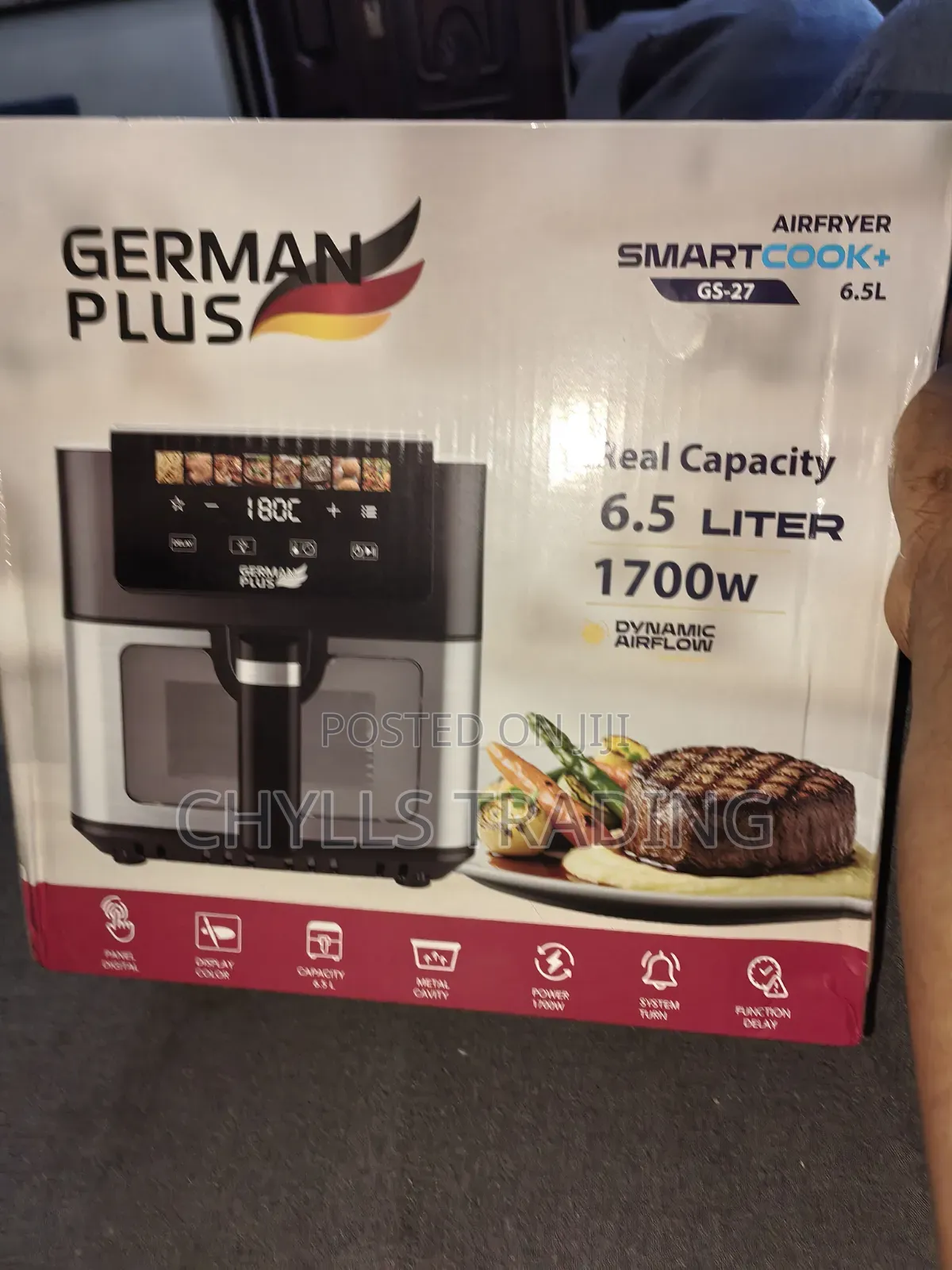 German Plus SmartCook+ Digital Air Fryer GS-27 – 6.5L