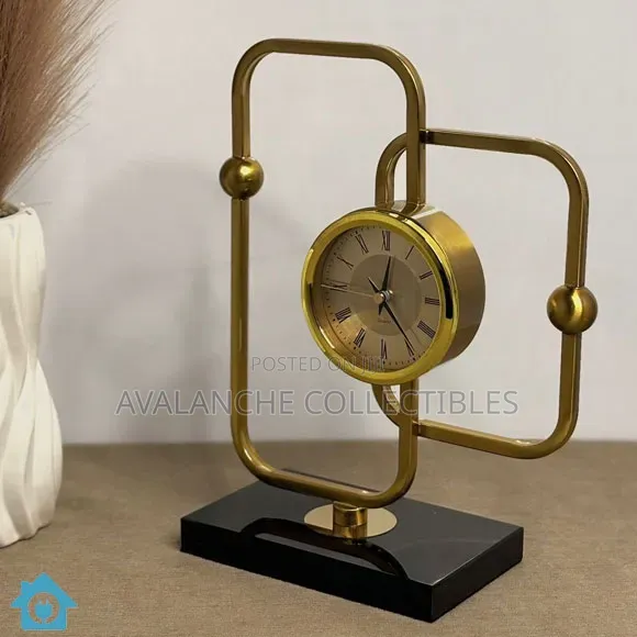 Luxury Geometric Table Clock for Homes and Offices