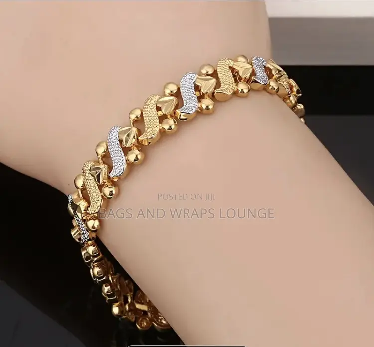 Ladies Golden-Silver Plated Bracelet