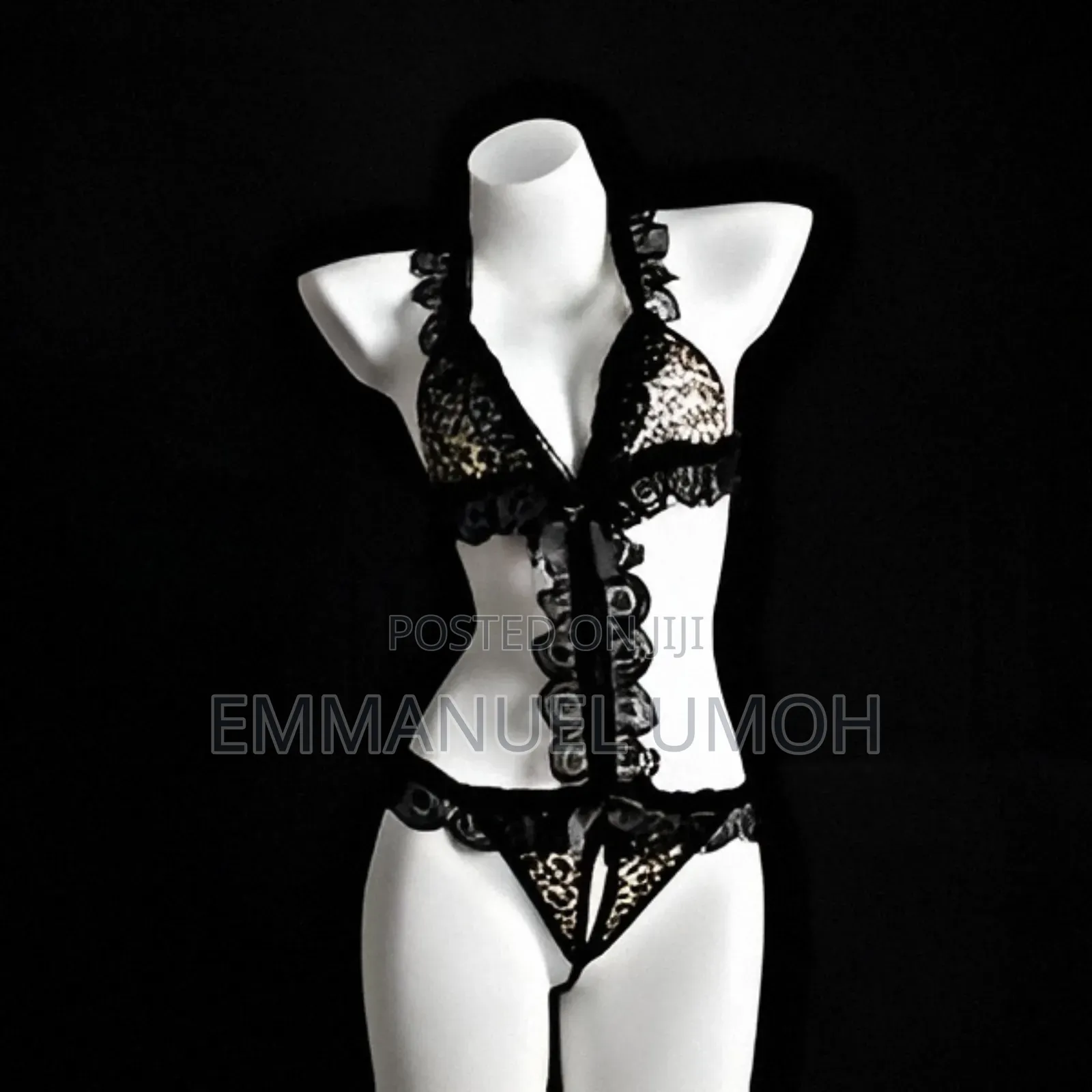 Leopard Print Jumpsuit Lace Lingerie Pajama Set