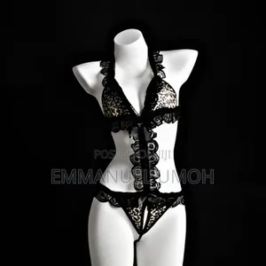 Leopard Print Jumpsuit Lace Lingerie Pajama Set