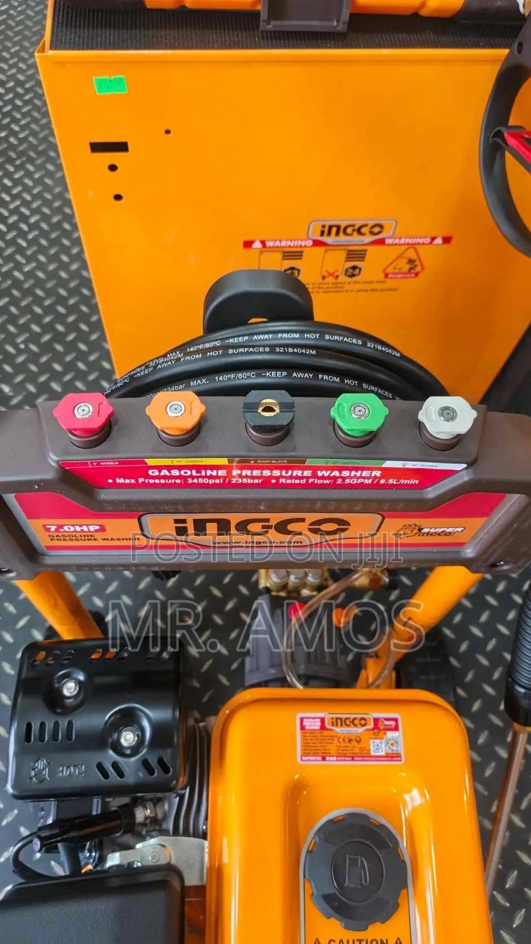 7HP Commercial Gasoline Pressure Washer With All Accessories- Ghpw2103