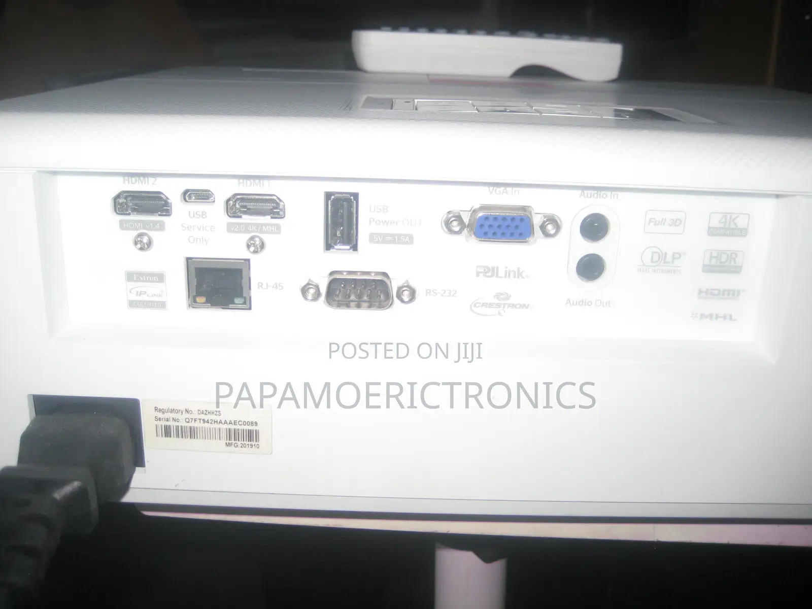Optoma Dazhhzs 4k HDR Full 3d DLP Projector - Light Source