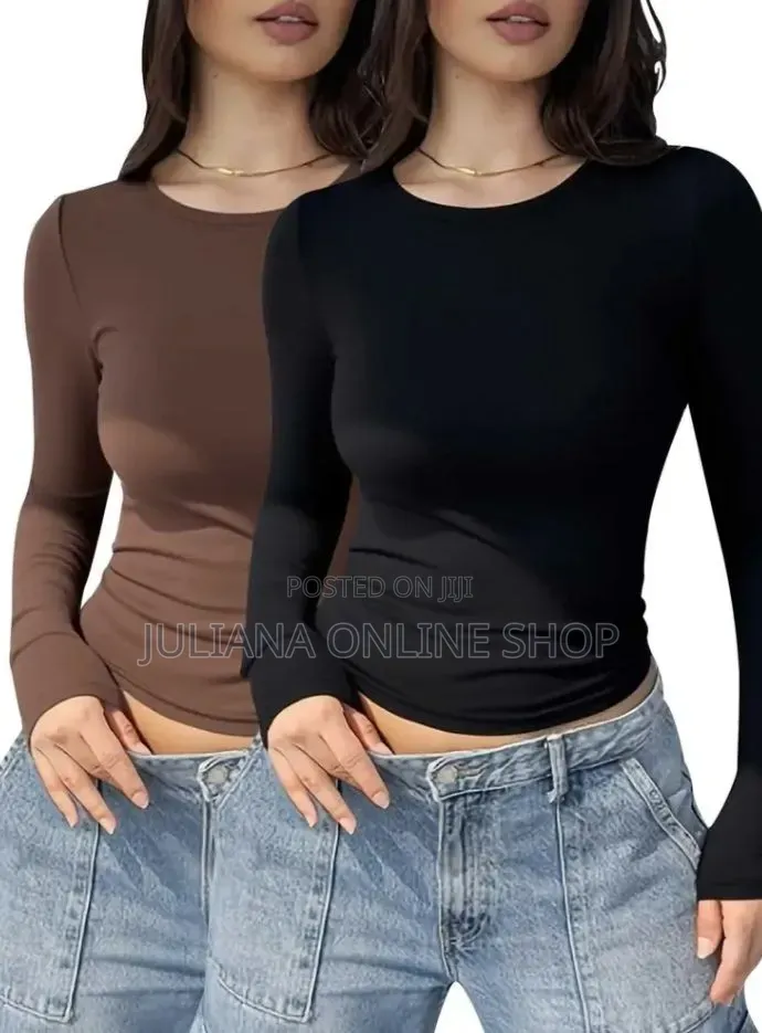 Ladies Long Sleeves Round Neck