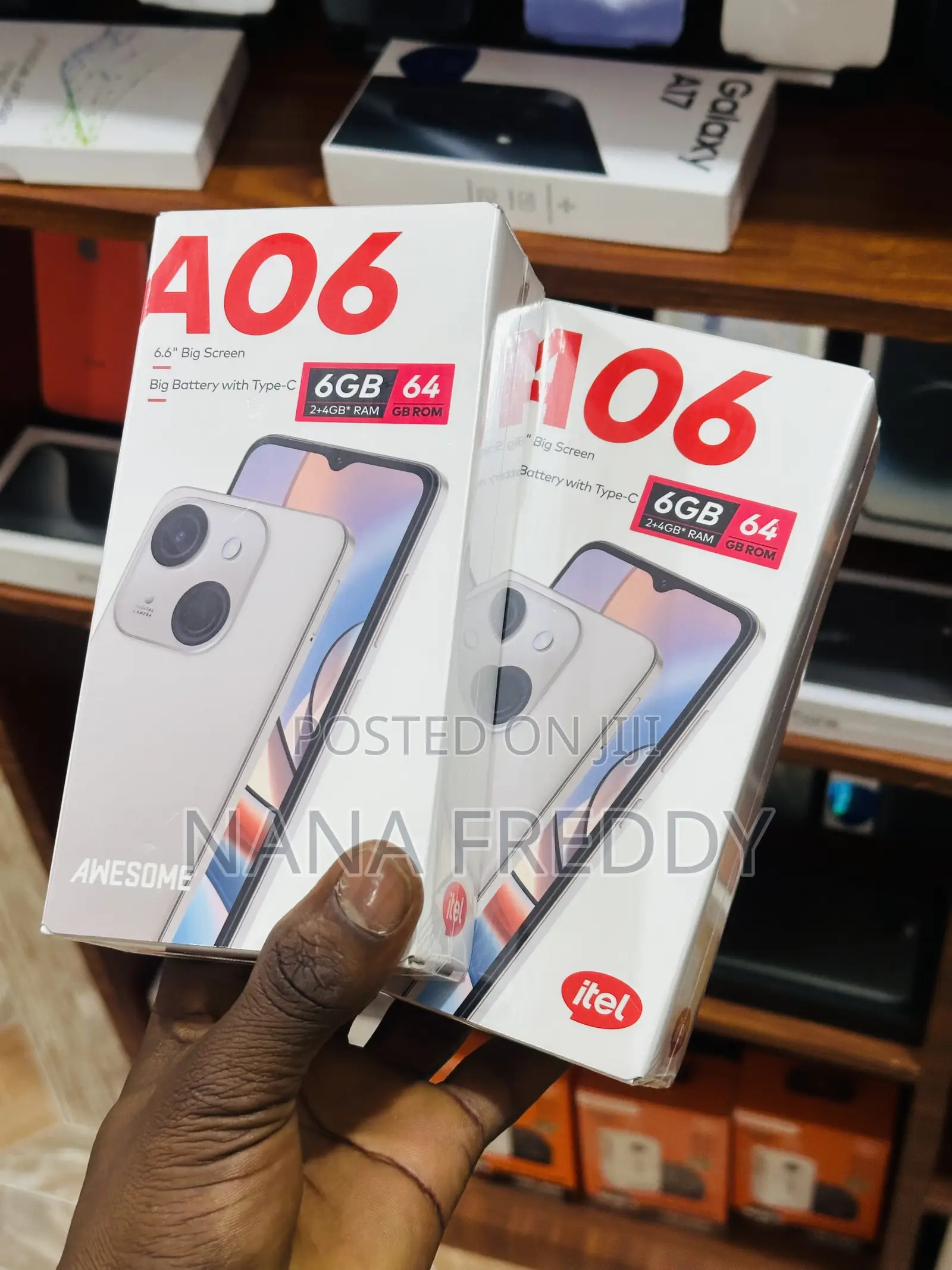 New Itel A06 64 GB Gold