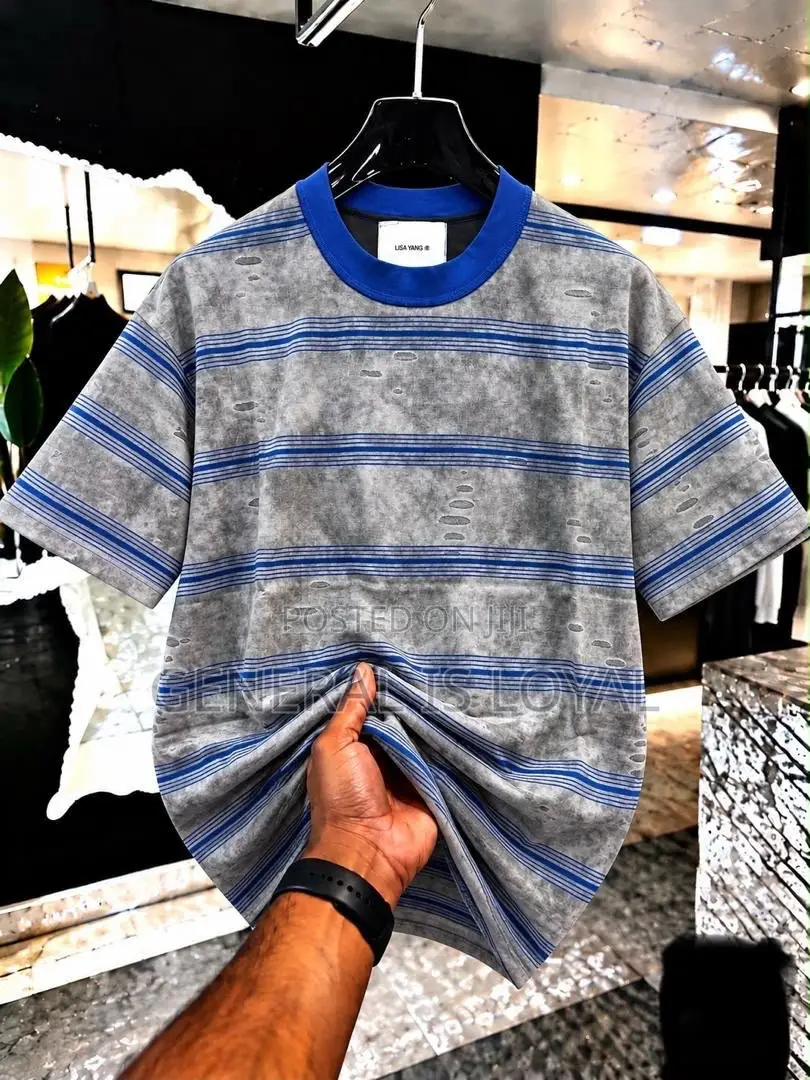 Stripped Men’s Cotton Heavy T Shirt