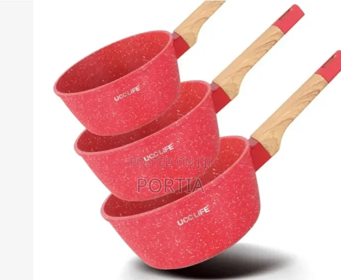 3 Pieces Granite Non-Stick Banku Pot