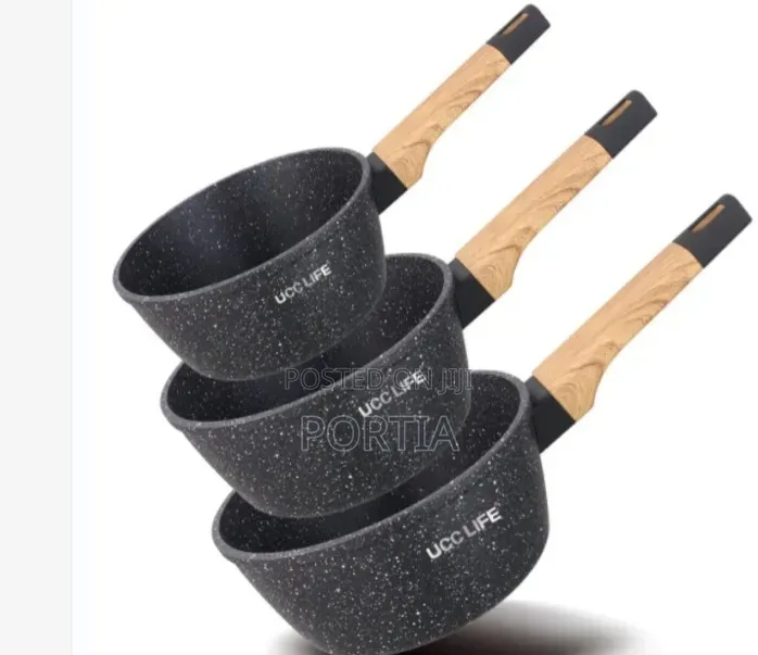 3 Pieces Granite Non-Stick Banku Pot