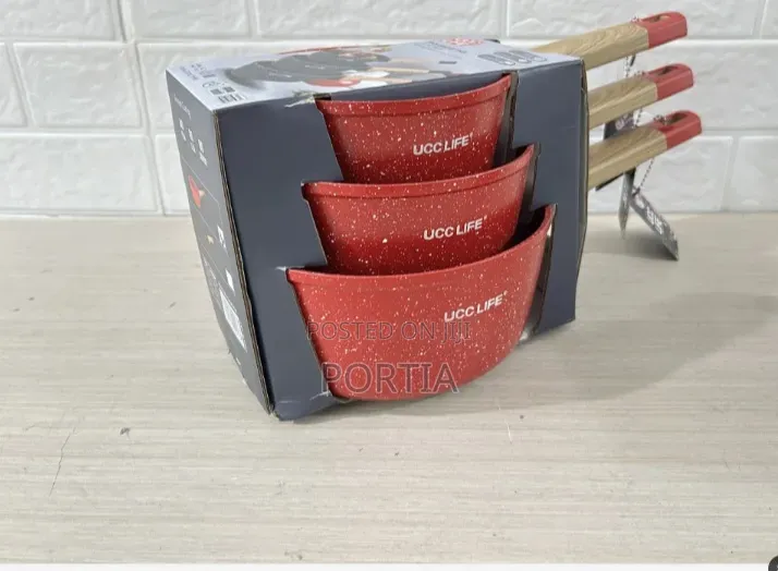3 Pieces Granite Non-Stick Banku Pot